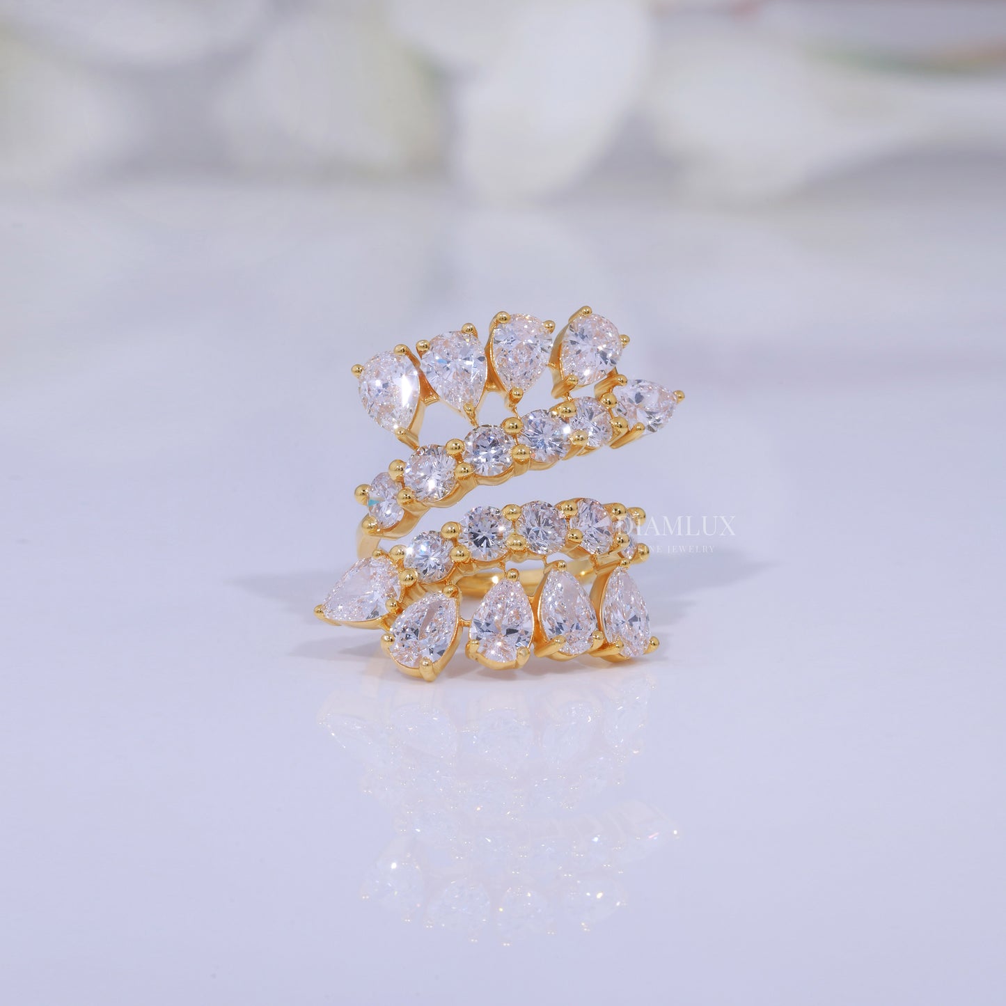 10kt Gold Lab Diamond Ring Diamlux Fine Jewelry