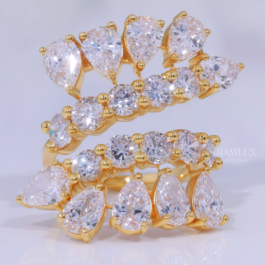 10kt Gold Lab Diamond Ring Diamlux Fine Jewelry