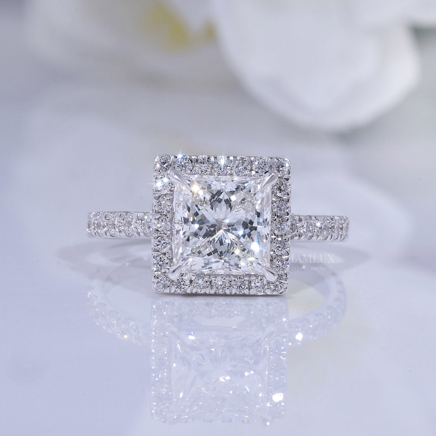 10kt Gold lab Diamond Ring Diamlux Fine Jewelry