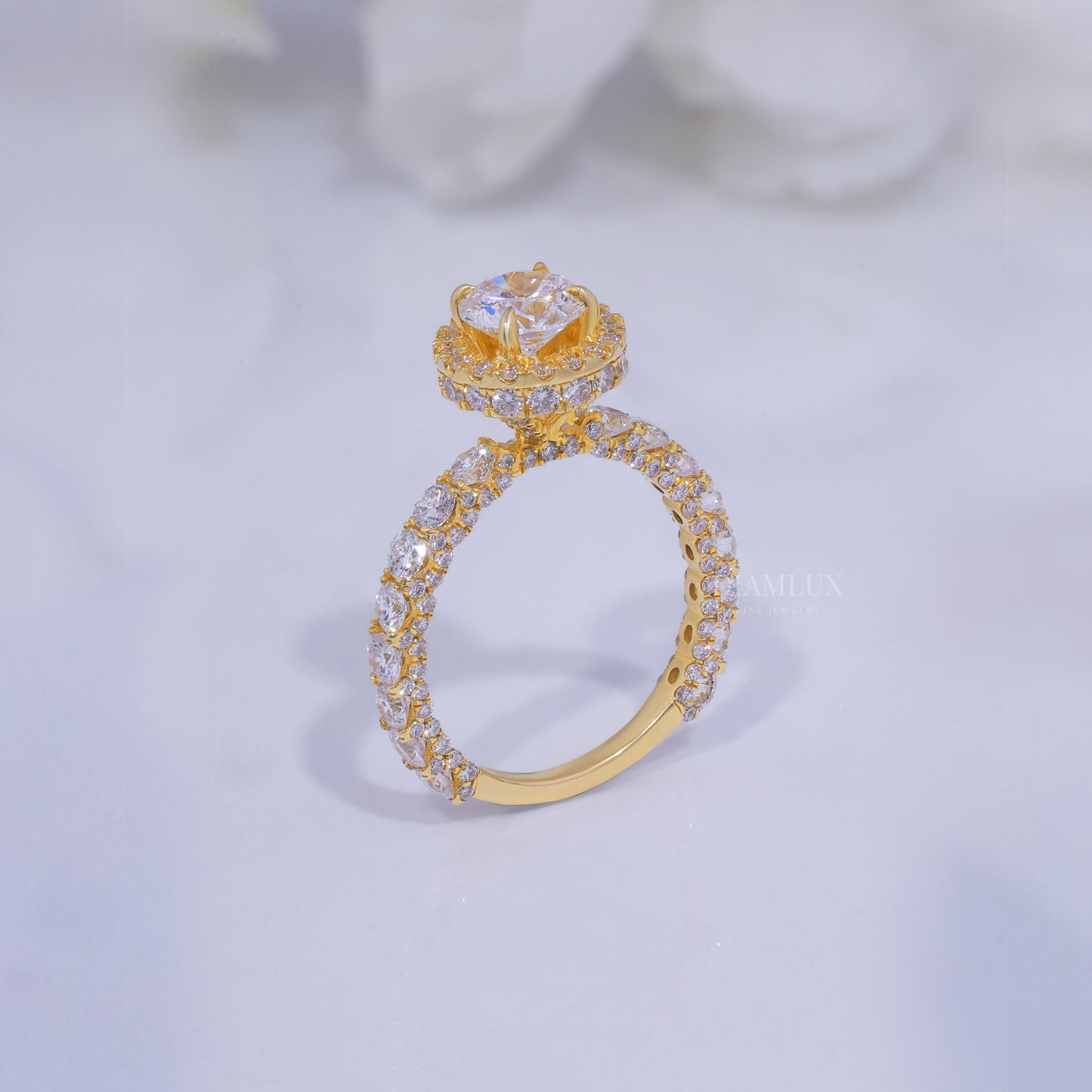 10kt Gold Lab Diamond Ring Diamlux Fine Jewelry