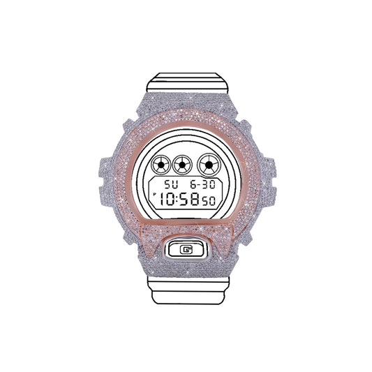 G-shock Bezel - VVS Moissanite Diamond Diamlux