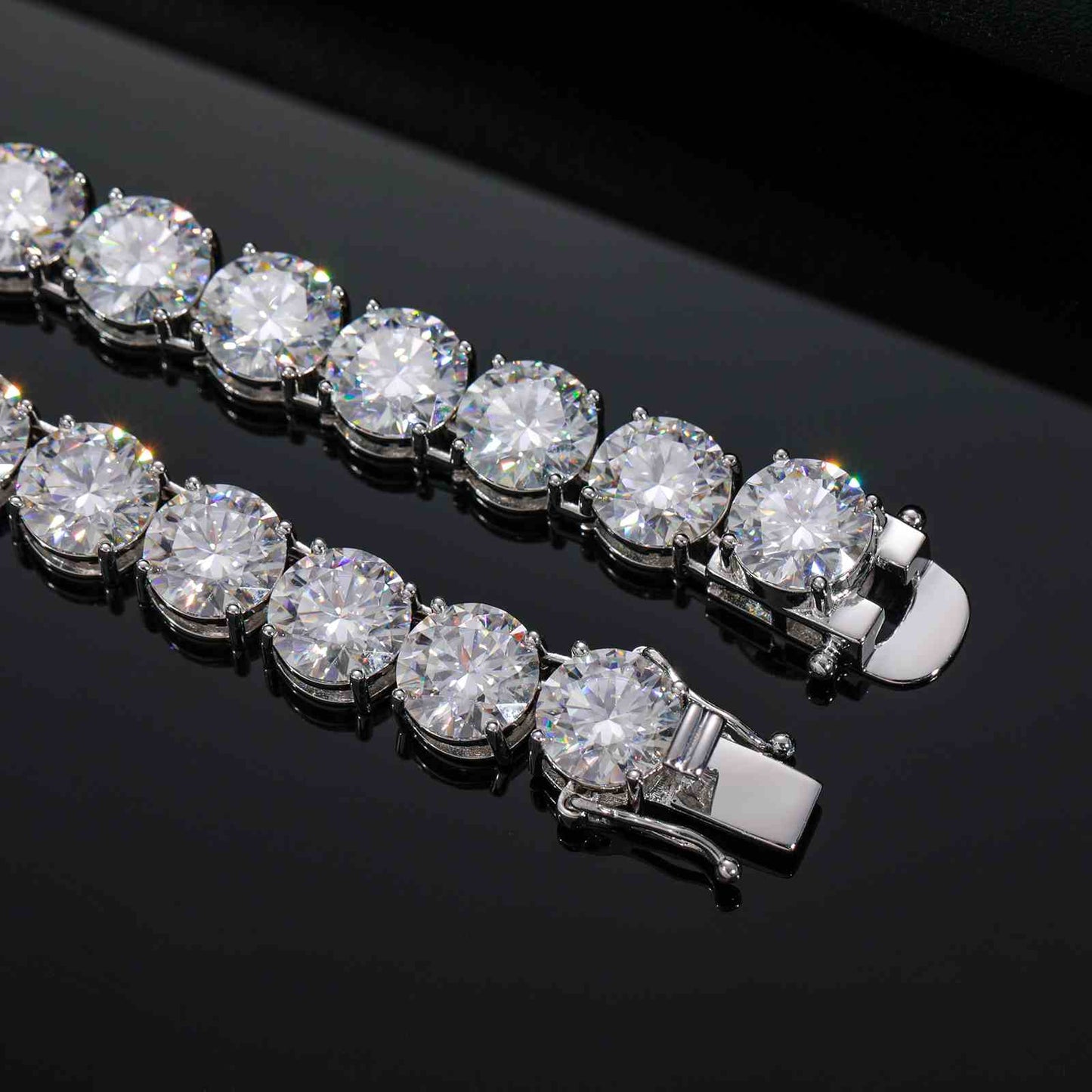 Tennis Chain With Moissanite Diamond Diamlux