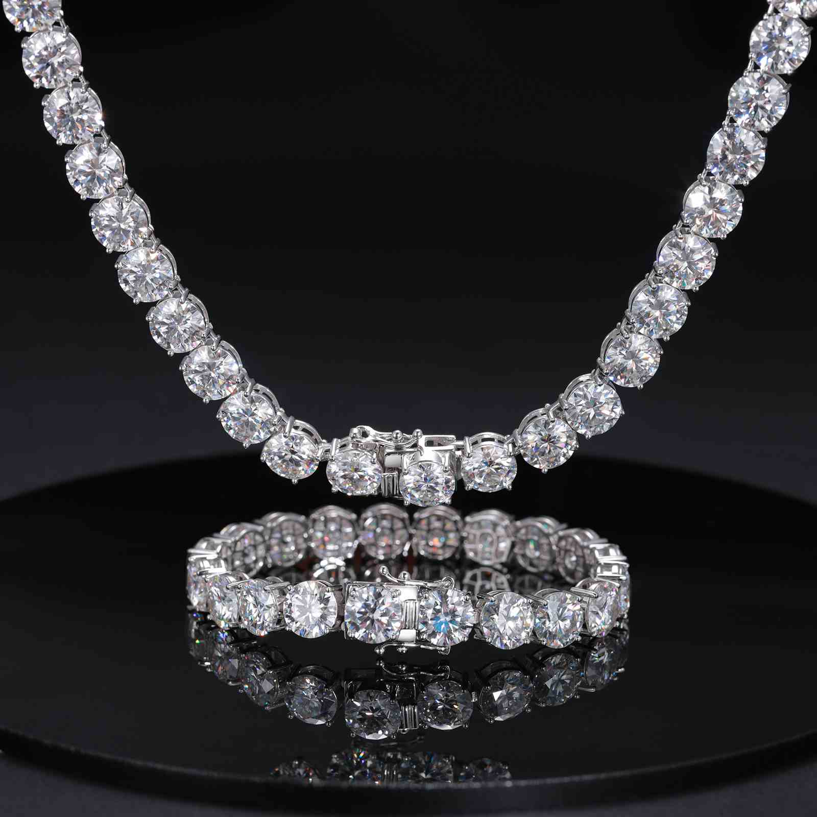 Tennis Chain With Moissanite Diamond Diamlux