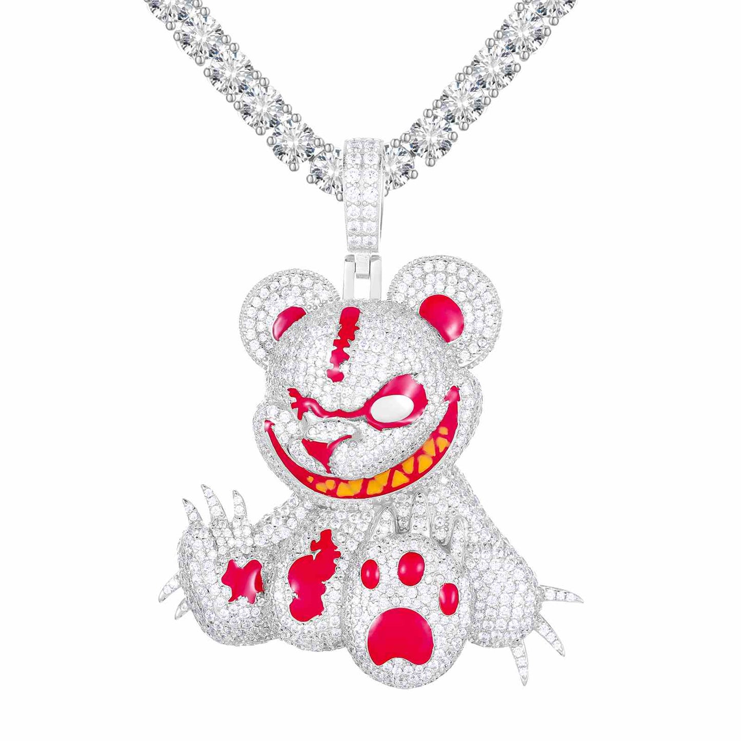 Diamlu Evil  Teddy Bear Pendant