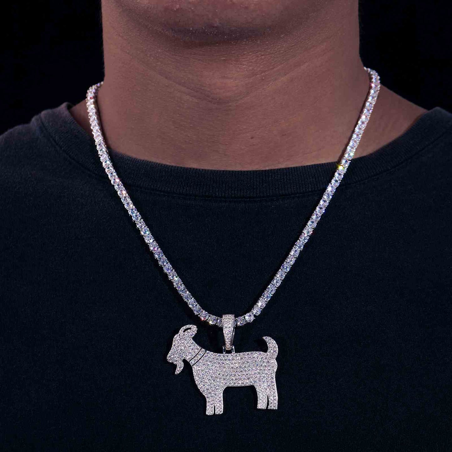  Diamlux Goat Charm Pendant