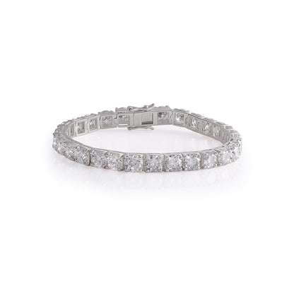 White Gold  Round Diamond Tennis Bracelet-DX-BC-0100 S Diamlux