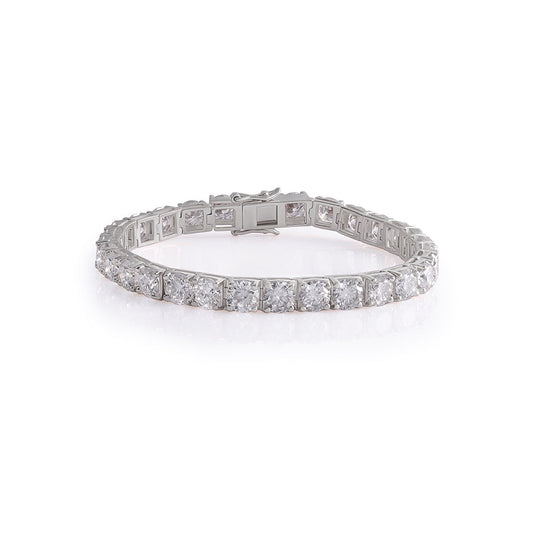 White Gold  Round Diamond Tennis Bracelet-DX-BC-0100 S Diamlux