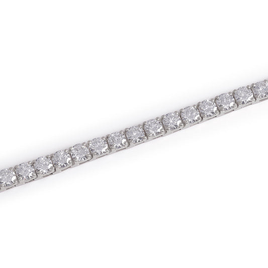 White Gold  Round Diamond Tennis Bracelet-DX-BC-0100 S Diamlux