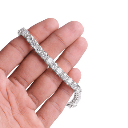 White Gold  Round Diamond Tennis Bracelet-DX-BC-0100 S Diamlux