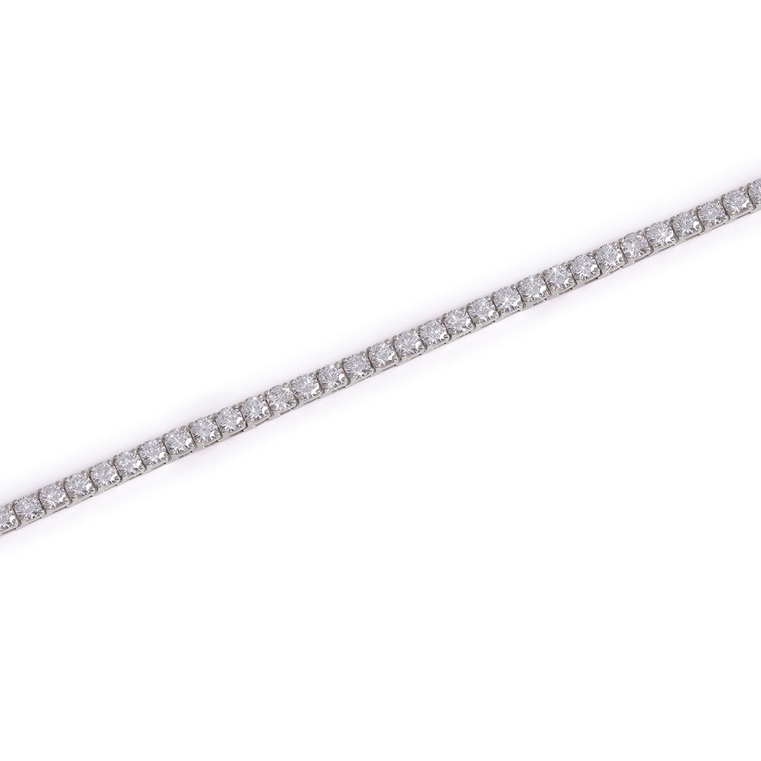 White Gold Diamond Tennis Bracelet-DX-BC-0101 S Diamlux