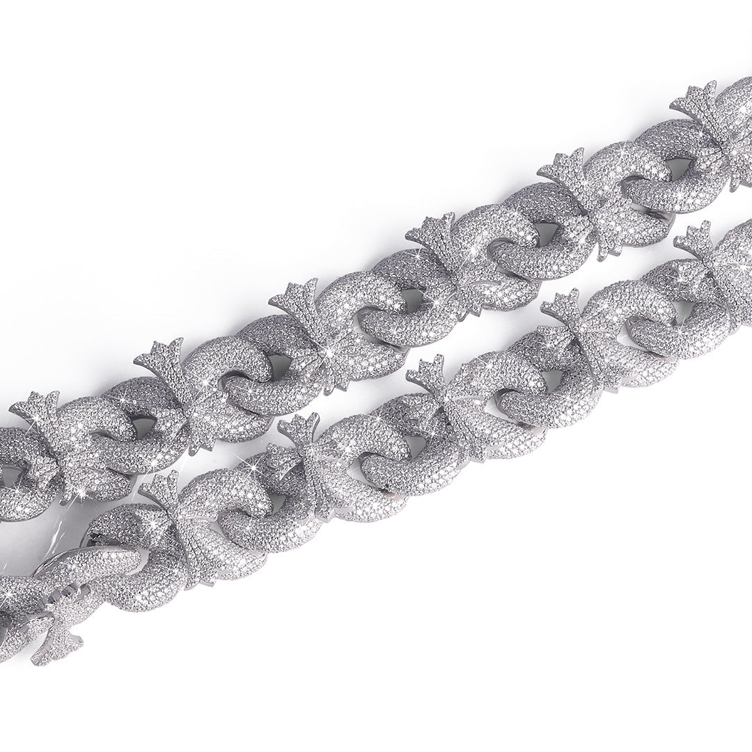 Premium Iced Crown Link Cuban Chain Diamlux