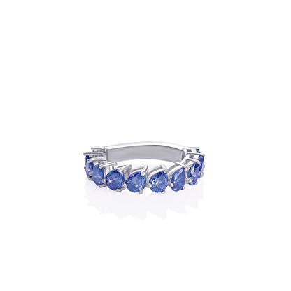Royal Blue Sapphire Eternity Ring Diamlux