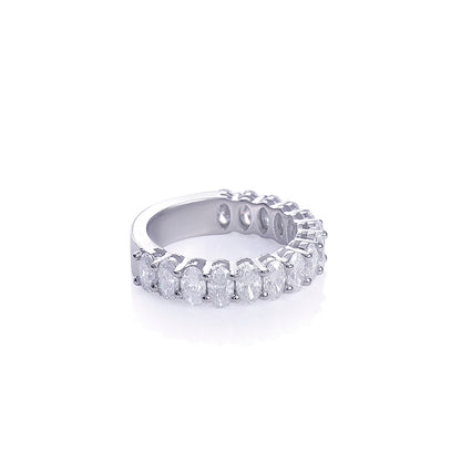 Moissanite Diamond Engagement Ring (Oval Shape) Diamlux