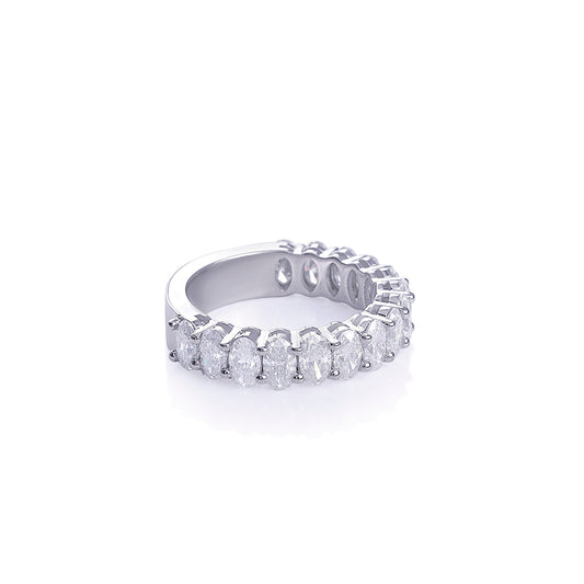 Moissanite Diamond Engagement Ring (Oval Shape) Diamlux