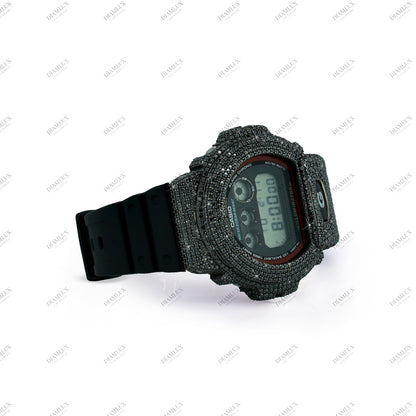 Black Moissanite Diamond G-Shock watch Diamlux