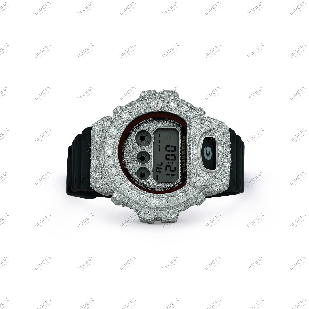 Moissanite Diamond G- Shock Watch Diamlux