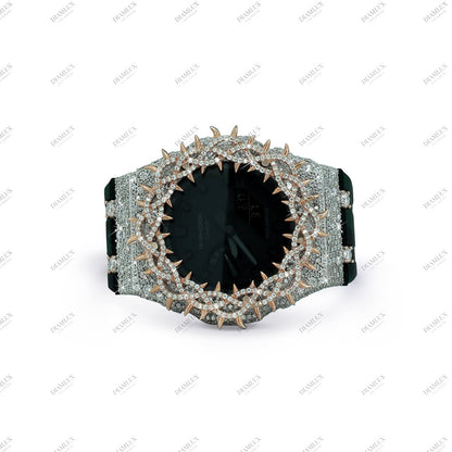 Moissanite Diamond G-Shock Watch With Thorn Bezel Diamlux