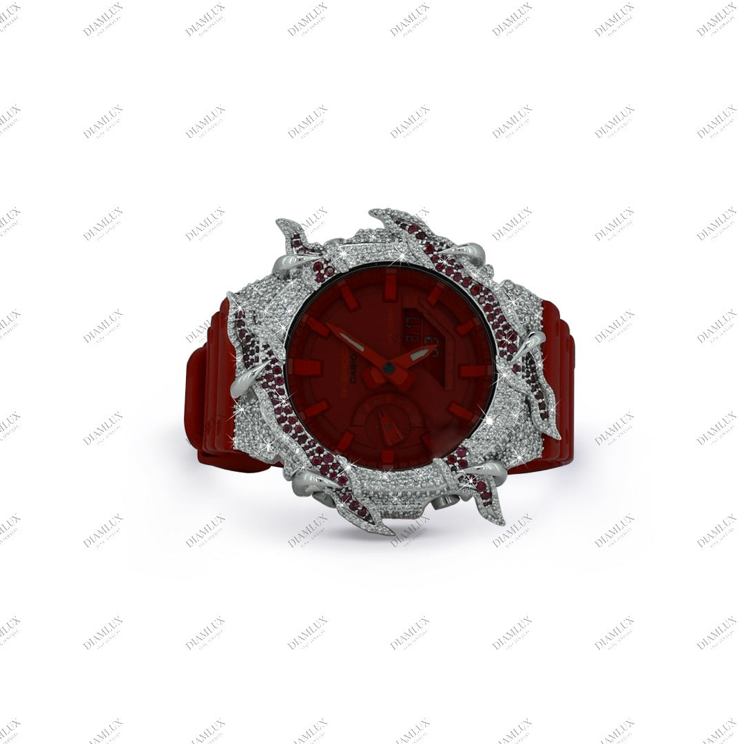Thunder Moissanite Diamond Bezel G- Shock Watch Diamlux