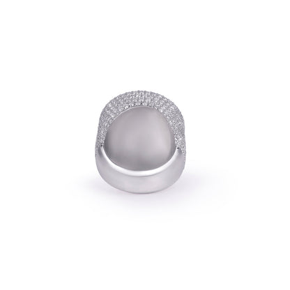 Brilliant Halo Cluster Diamond Ring Diamlux