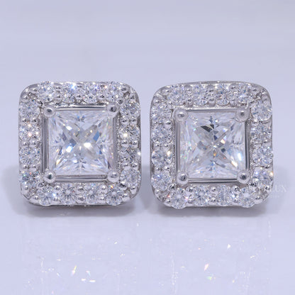 925 silver with moissanite diamonds white gold Diamlux Fine Jewelry