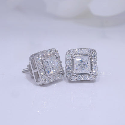 925 silver with moissanite diamonds white gold Diamlux Fine Jewelry