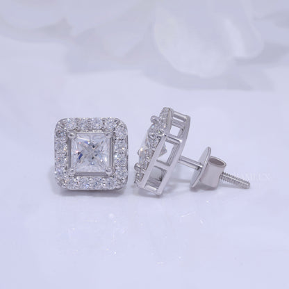 925 silver with moissanite diamonds white gold Diamlux Fine Jewelry