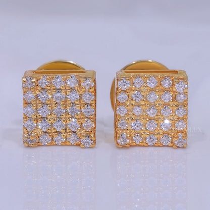 925 silver with moissanite diamond yellow gold plated Diamlux Fine Jewelry