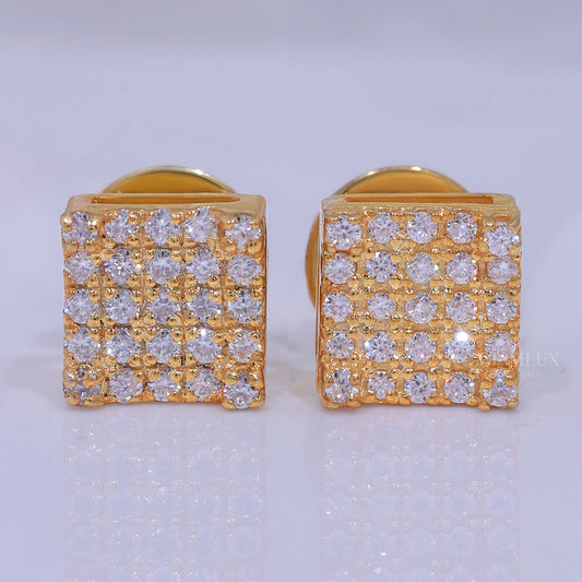 925 silver with moissanite diamond yellow gold plated Diamlux Fine Jewelry
