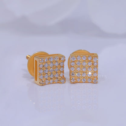 925 silver with moissanite diamond yellow gold plated Diamlux Fine Jewelry