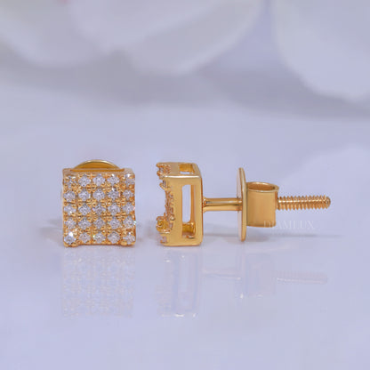 925 silver with moissanite diamond yellow gold plated Diamlux Fine Jewelry