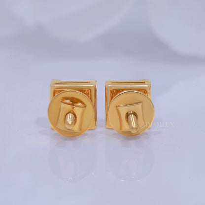 925 silver with moissanite diamond yellow gold plated Diamlux Fine Jewelry