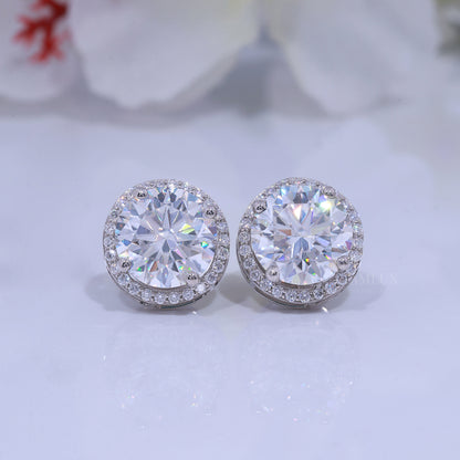 925 silver with moissanite diamond white gold plated Diamlux Fine Jewelry