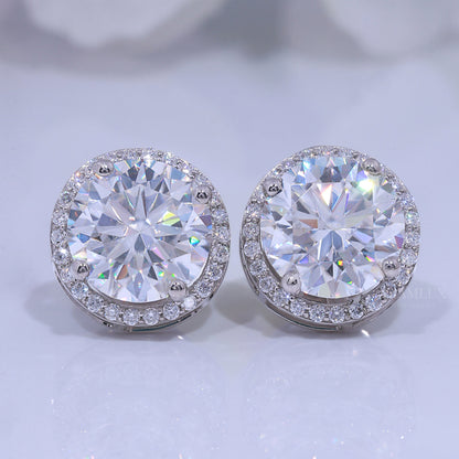 925 silver with moissanite diamond white gold plated Diamlux Fine Jewelry
