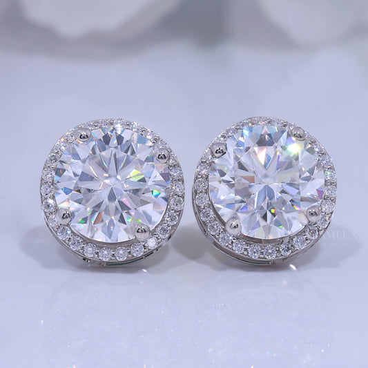 925 silver with moissanite diamond white gold plated Diamlux Fine Jewelry
