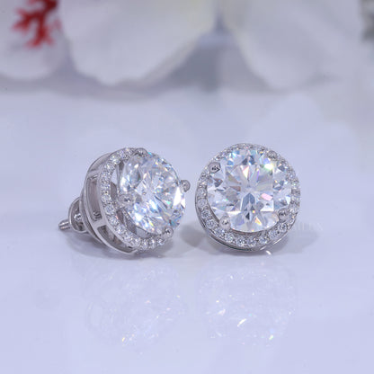925 silver with moissanite diamond white gold plated Diamlux Fine Jewelry