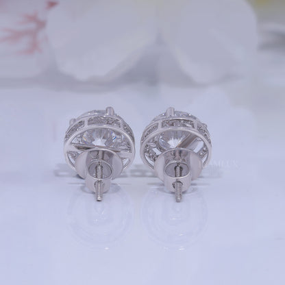 925 silver with moissanite diamond white gold plated Diamlux Fine Jewelry