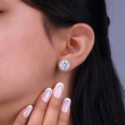 925 Silver With Moissanite Diamond-Rose Gold Diamlux Fine Jewelry
