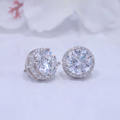 925 Silver with Moissanite Diamonds - White Gold Diamlux Fine Jewelry