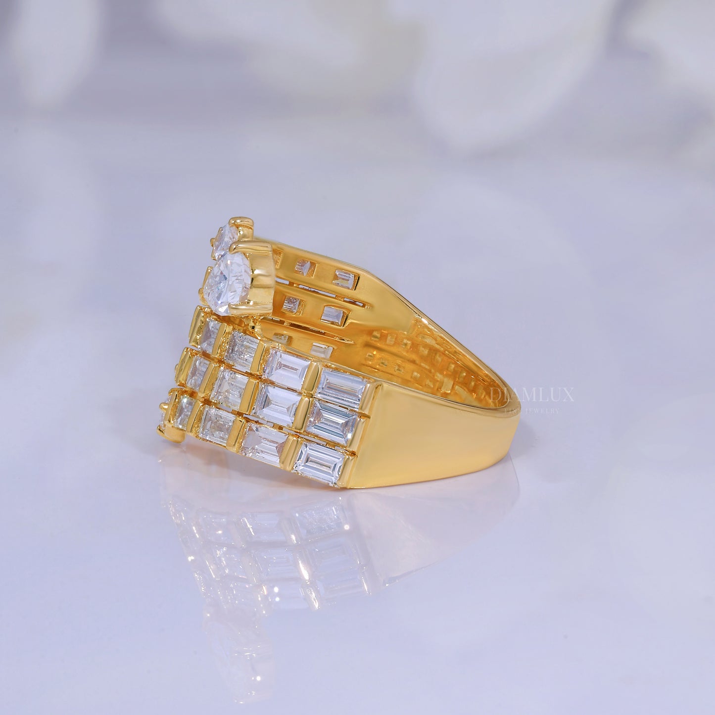 10kt Gold Lab Diamond Ring Diamlux Fine Jewelry