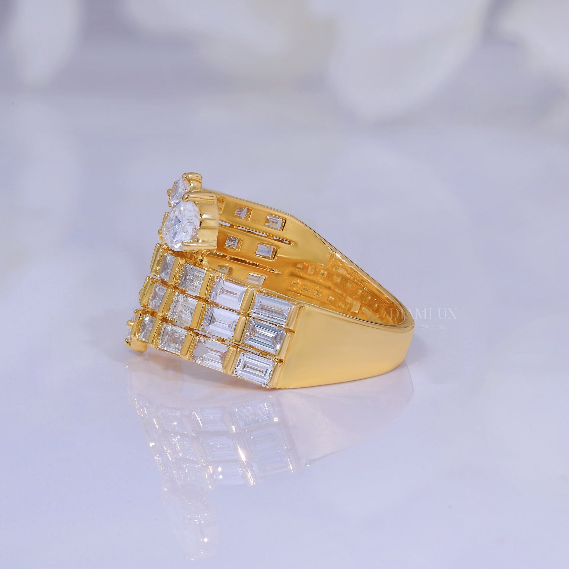 10kt Gold Lab Diamond Ring Diamlux Fine Jewelry