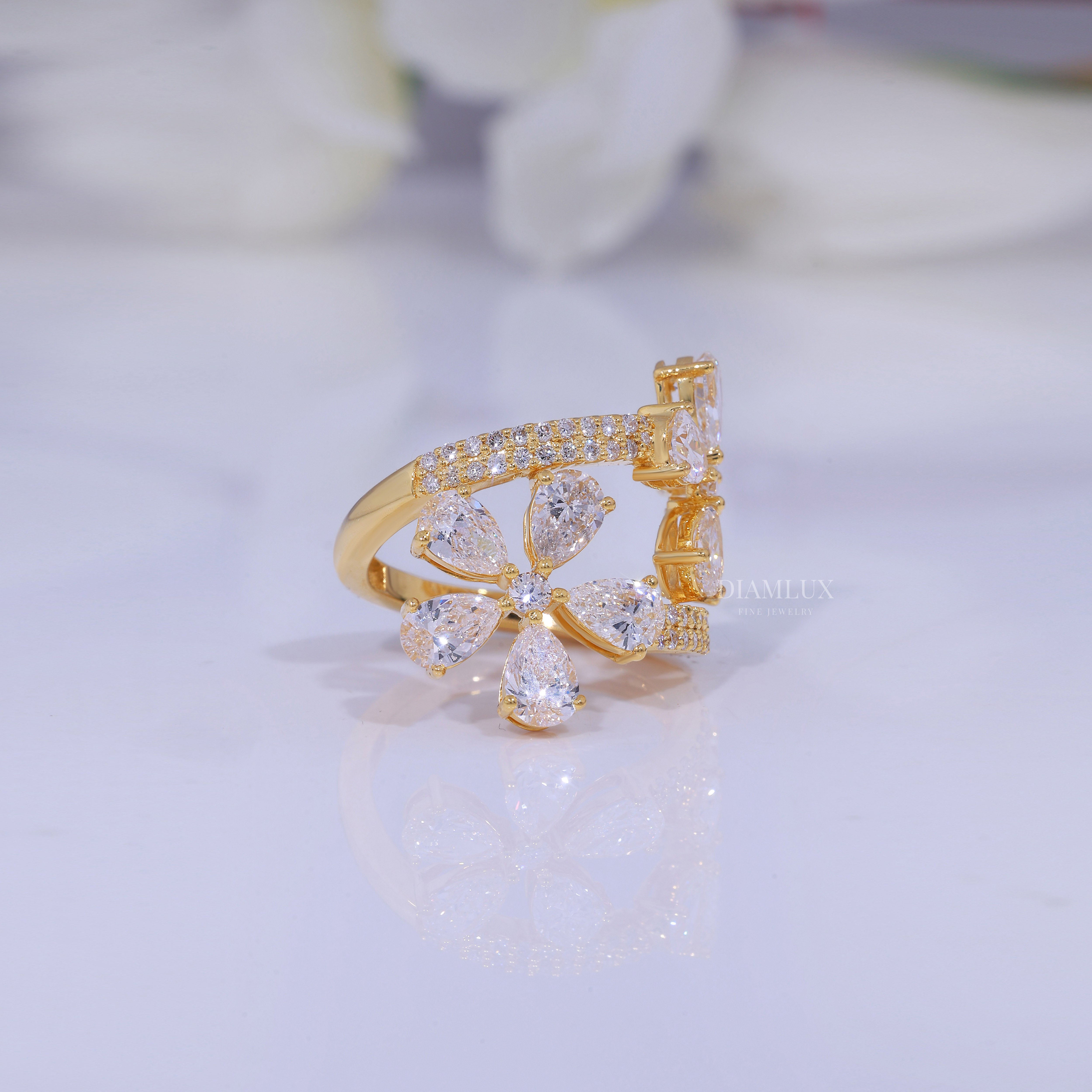 10kt Gold Lab Diamond Ring Diamlux Fine Jewelry