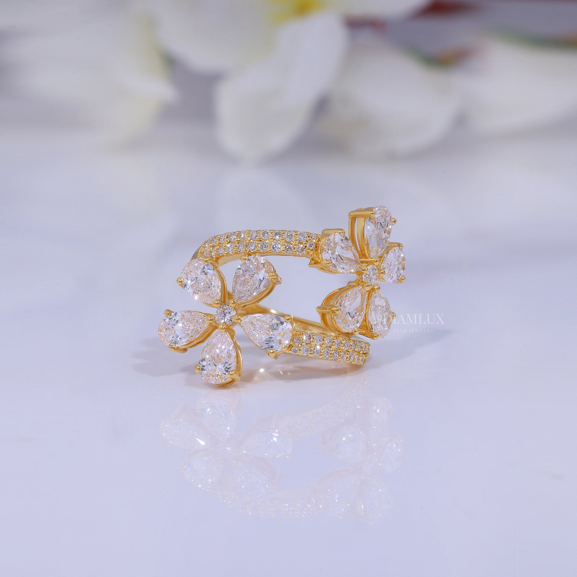 10kt Gold Lab Diamond Ring Diamlux Fine Jewelry