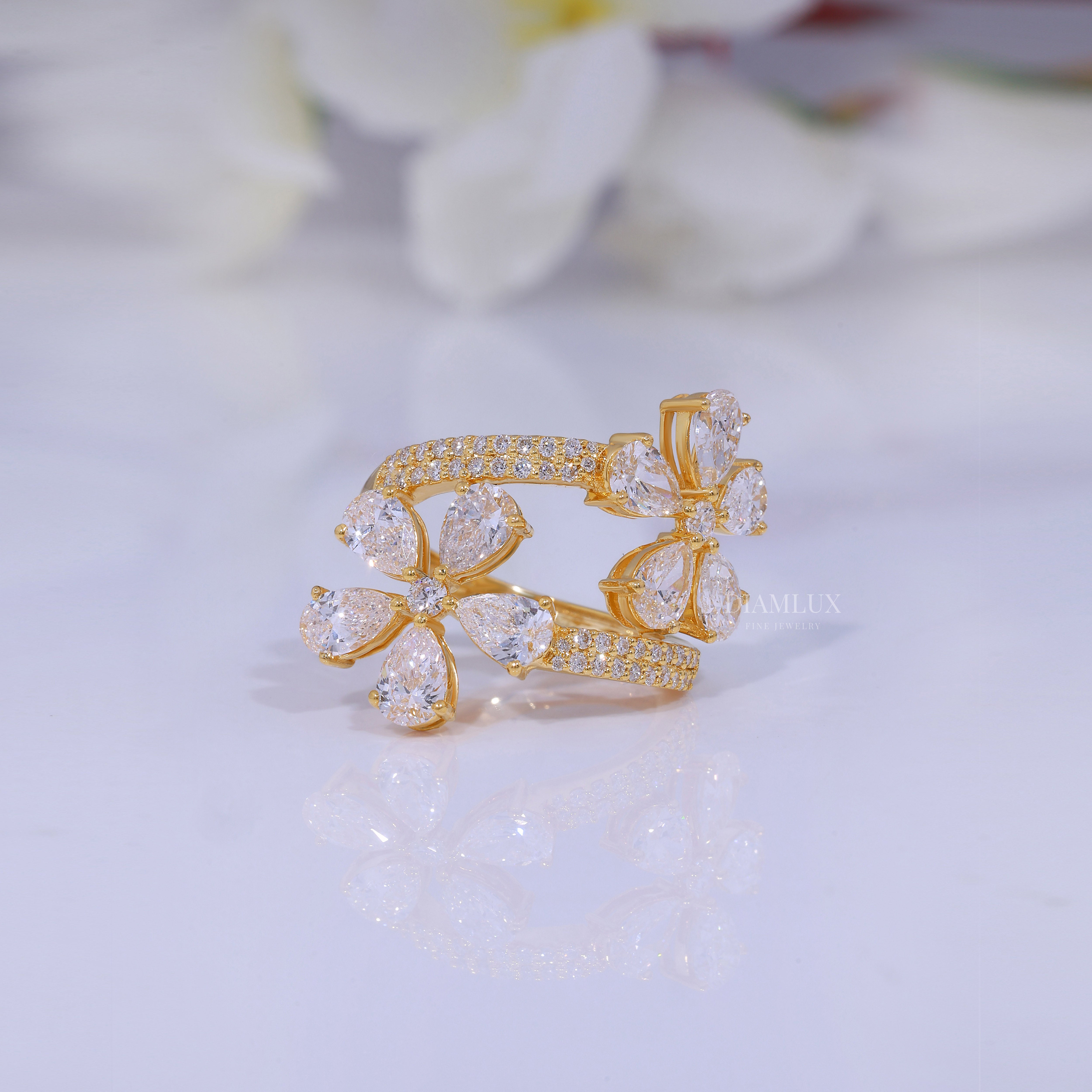 10kt Gold Lab Diamond Ring Diamlux Fine Jewelry