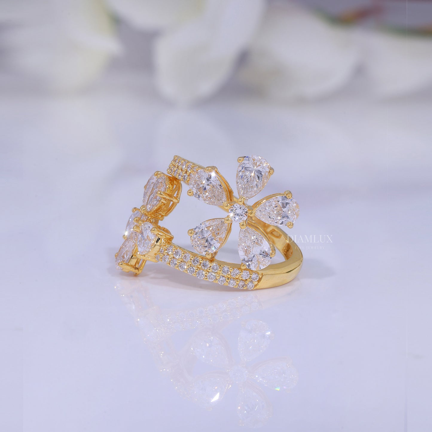 10kt Gold Lab Diamond Ring Diamlux Fine Jewelry