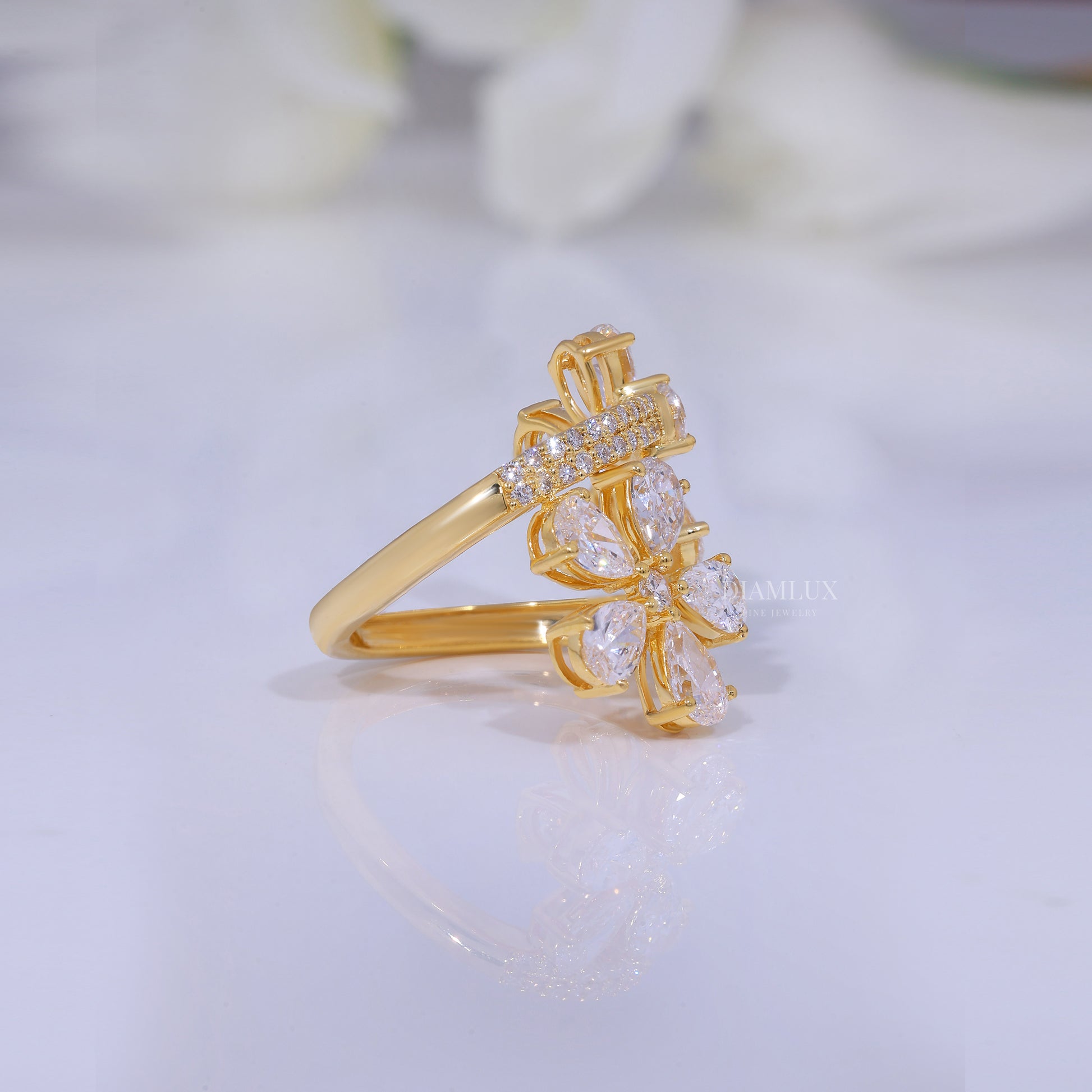 10kt Gold Lab Diamond Ring Diamlux Fine Jewelry