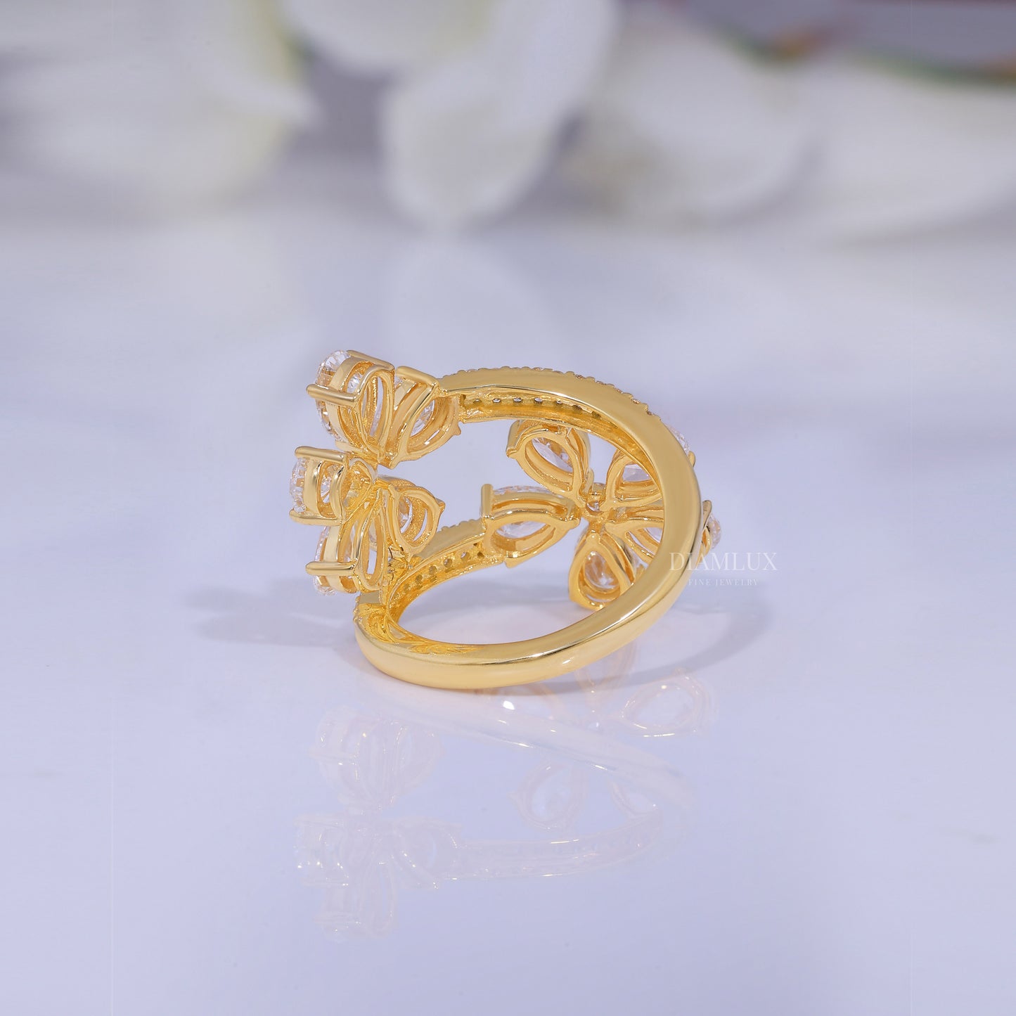 10kt Gold Lab Diamond Ring Diamlux Fine Jewelry