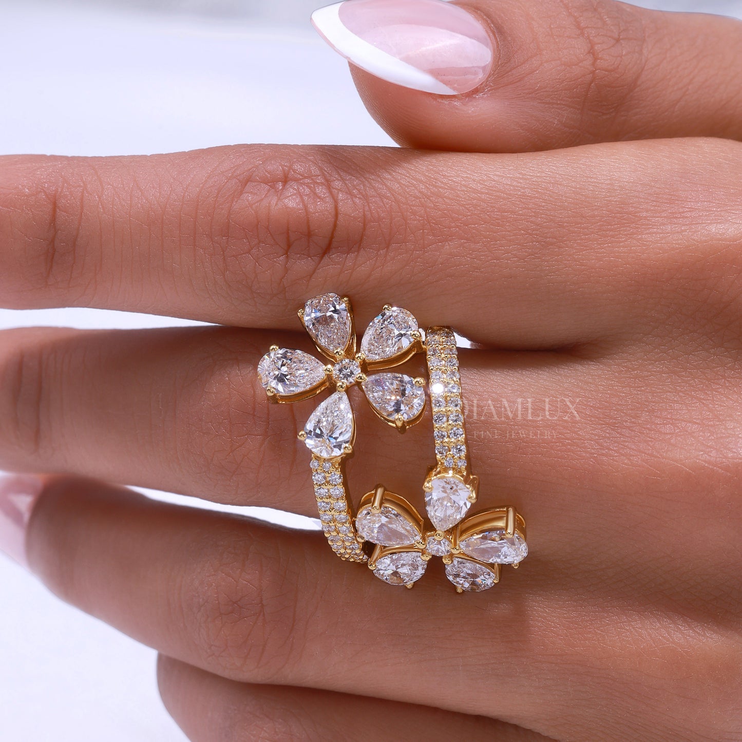 10kt Gold Lab Diamond Ring Diamlux Fine Jewelry