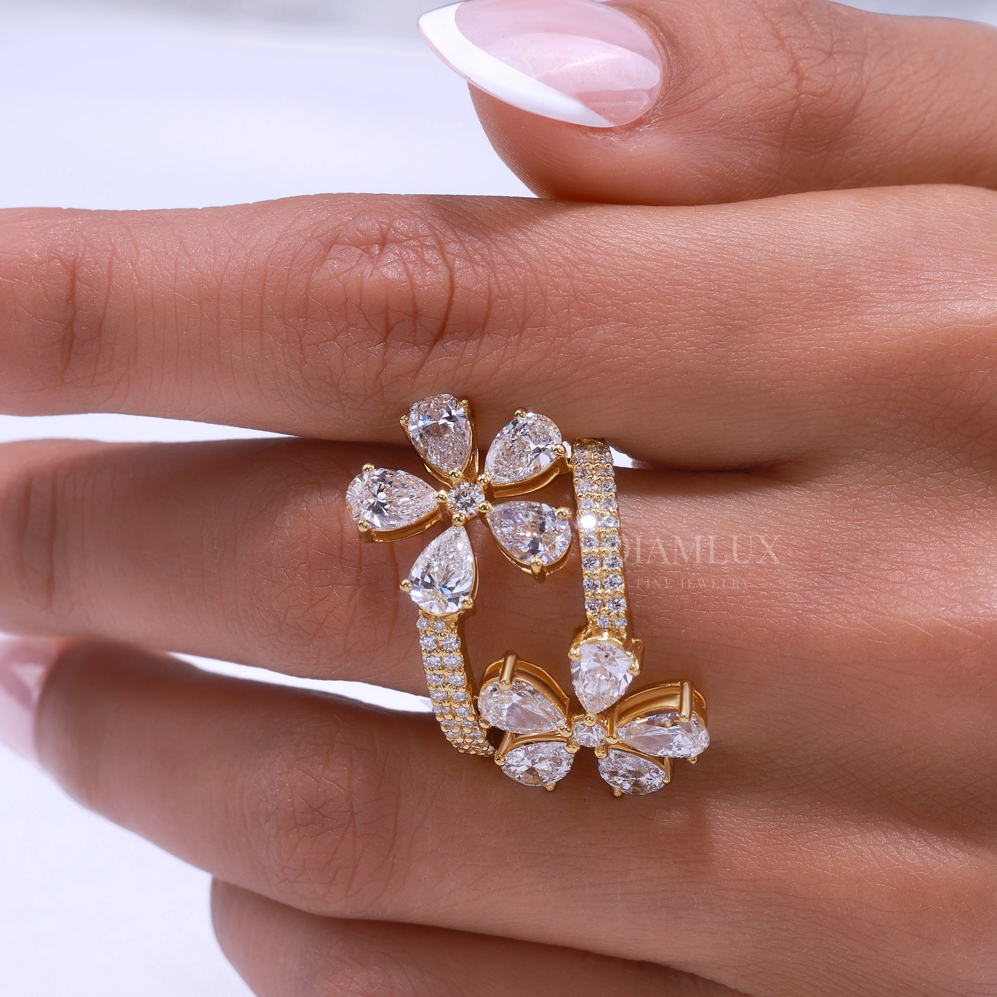 10kt Gold Lab Diamond Ring Diamlux Fine Jewelry