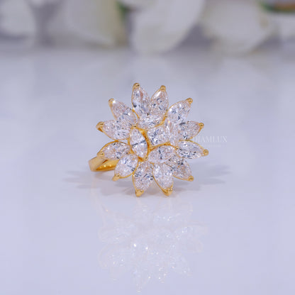 10kt Gold Lab Diamond Ring- Flora Diamlux Fine Jewelry