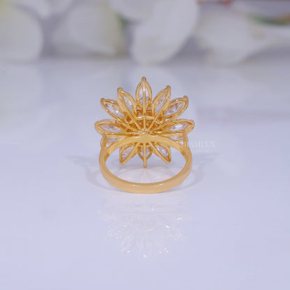 10kt Gold Lab Diamond Ring- Flora Diamlux Fine Jewelry